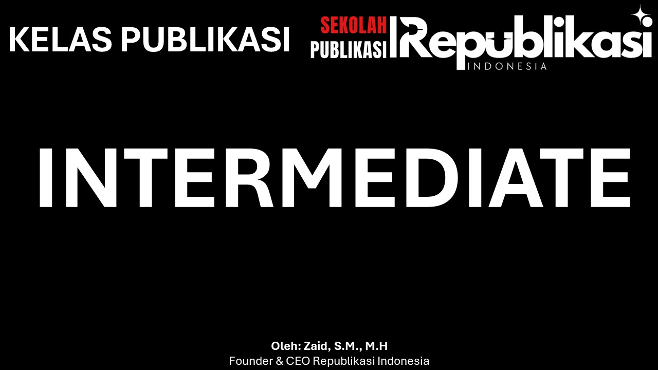 Kelas Publikasi Intermediate